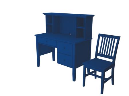 Bộ bàn học trẻ em, bàn học cho bé Madison Navy 940093