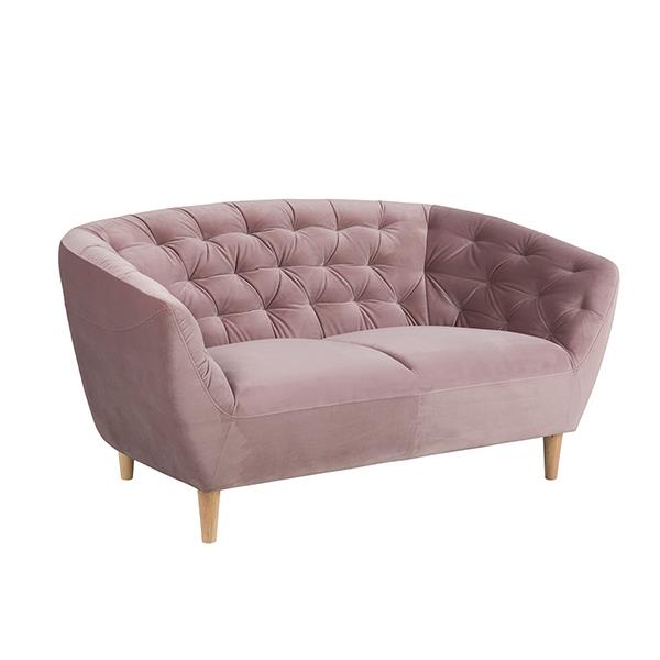 Sofa RIA 2 chỗ, hồng đất