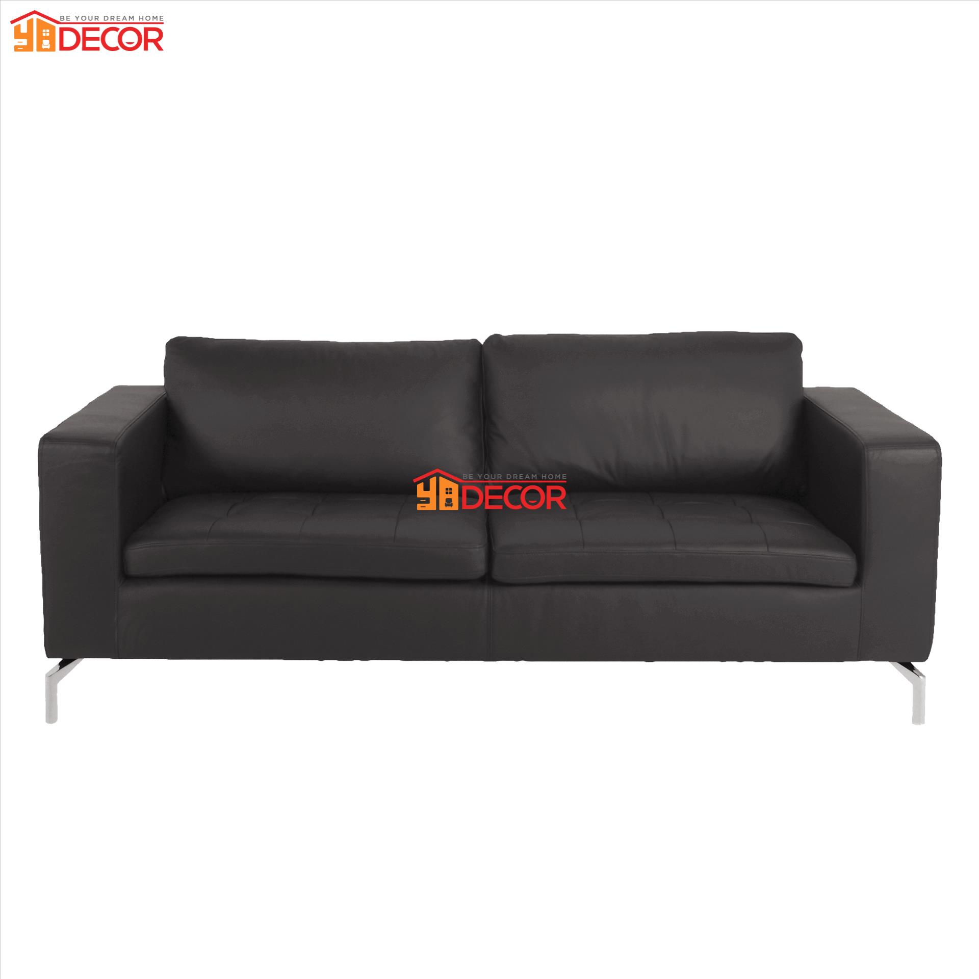 Sofa STYLO 3 chỗ, da nâu