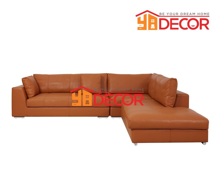 Sofa AMERY góc, Nâu Caramel