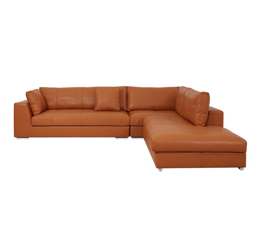 Sofa AMERY góc, Nâu Caramel