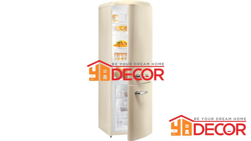 Tủ lạnh Gorenje Retro NRK60328OC màu rượu champagne, 328L