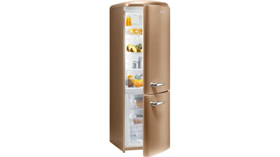 Tủ lạnh Gorenje Retro NRK60328OCO, màu café ánh kim, 328L  