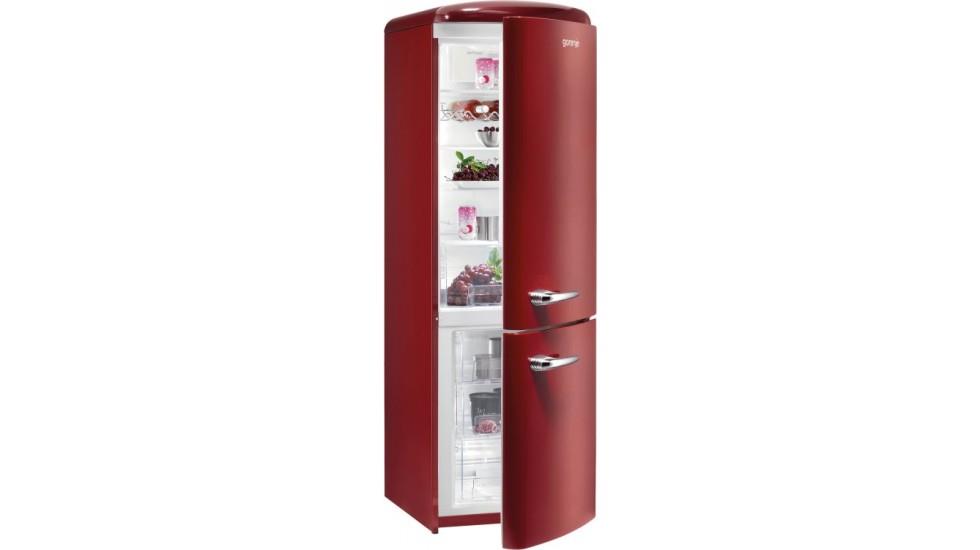 Tủ lạnh Gorenje Retro NRK60328OR, màu đỏ bordeur, 328L