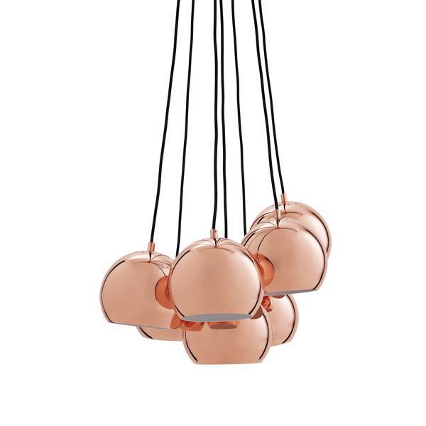 Đèn thả FRANDSEN BALL MULTI/GLOSSY COPPER 7PCS